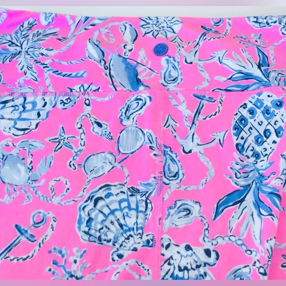 Lilly Pulitzer Weekender Luxletic High Rise Midi 24”Leggings-Rousseau Pink NWT - Picture 6 of 13